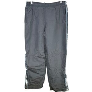 Vintage American Eagle Outfitters Men's Gray Track Pants Striped Joggers Size M